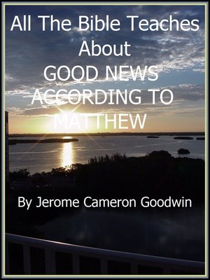 cover image of MATTHEW, GOOD NEWS ACCORDING TO